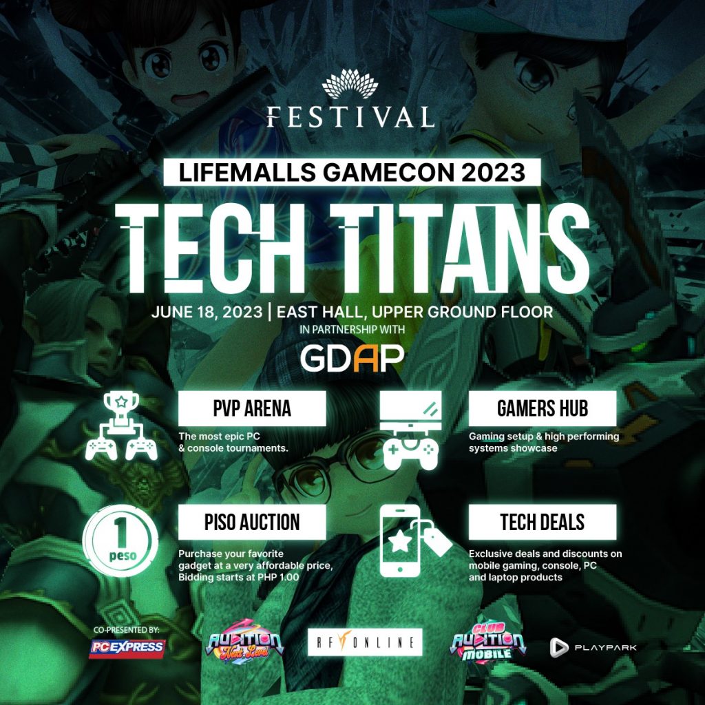 PlayPark FAM goes to Festival Lifemalls Gamecon 2023 TECH TITANS